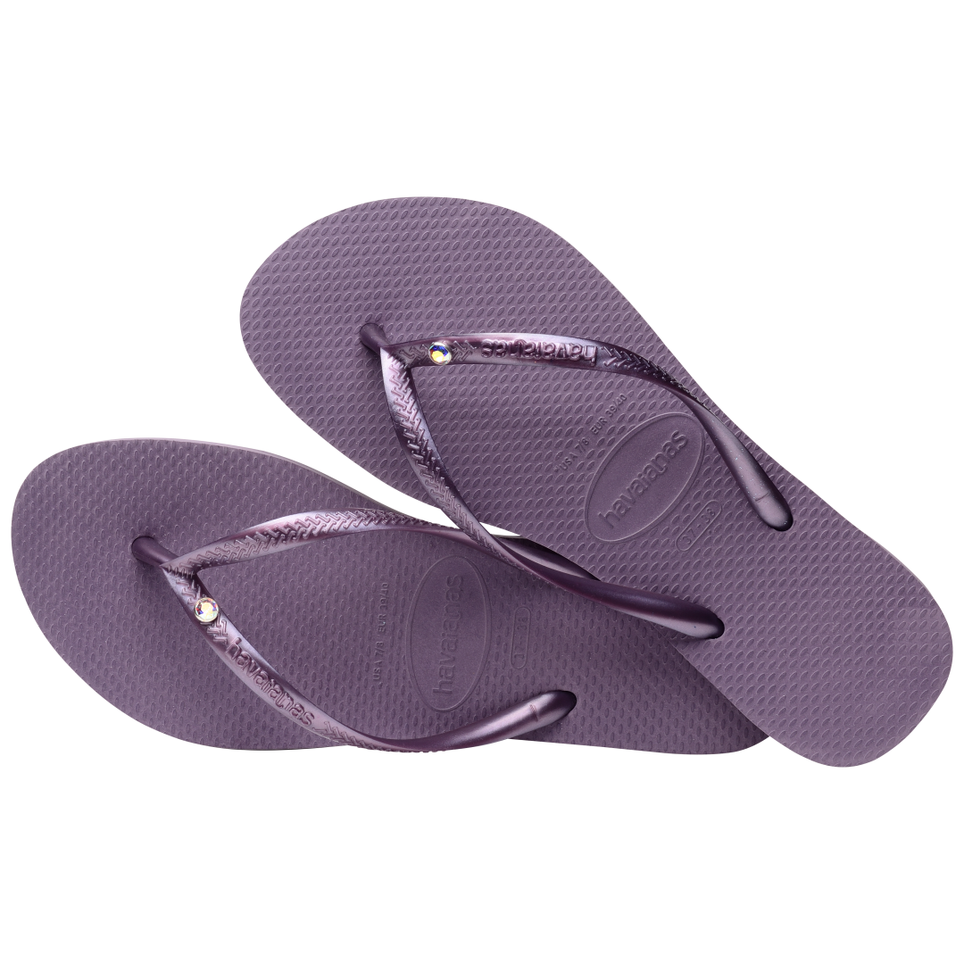 Kids' Slim Crystal Flip Flops