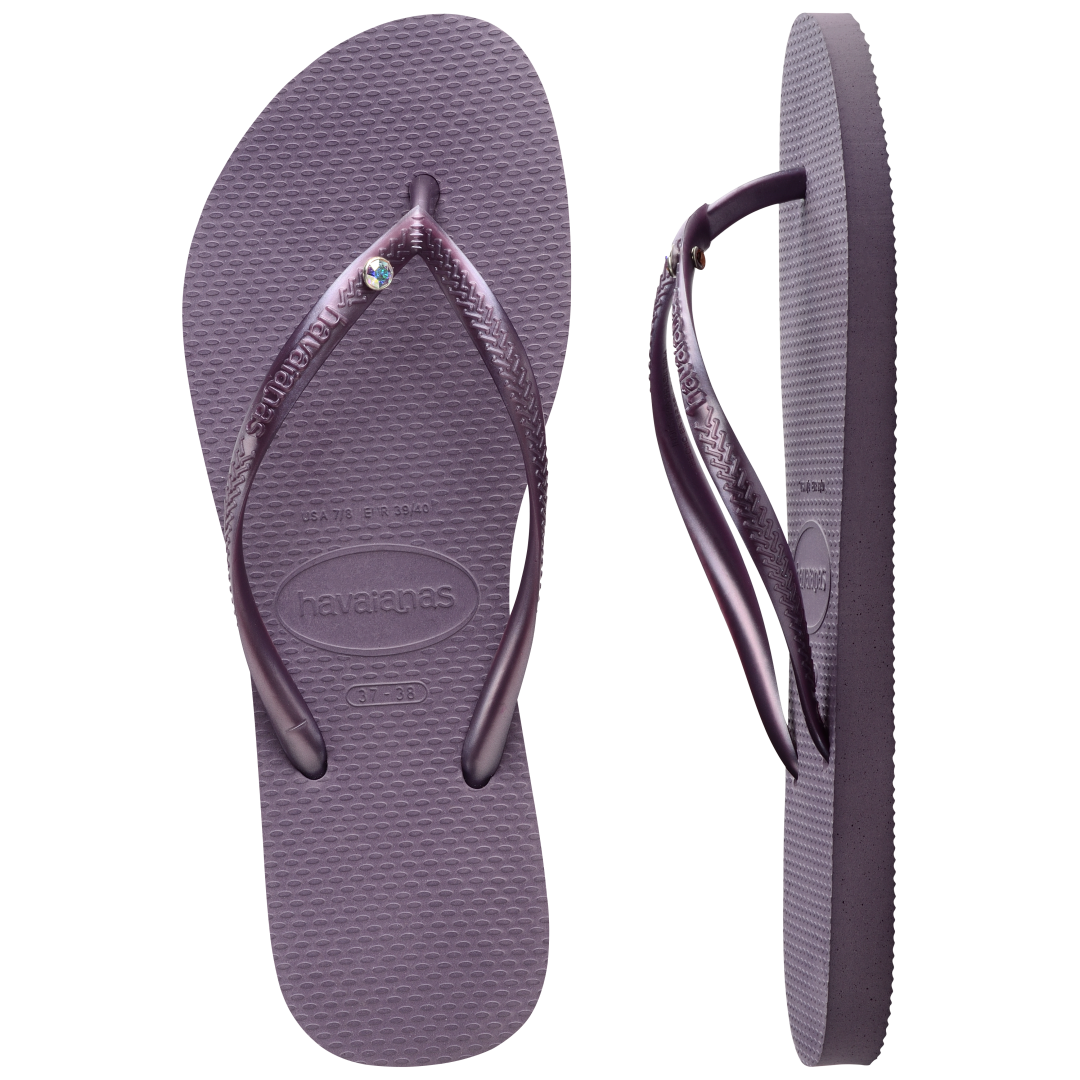 Kids' Slim Crystal Flip Flops