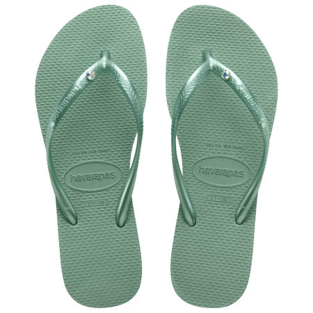 Kids' Slim Crystal Flip Flops