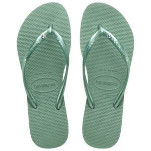 Kids' Slim Crystal Flip Flops