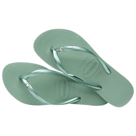 Kids' Slim Crystal Flip Flops