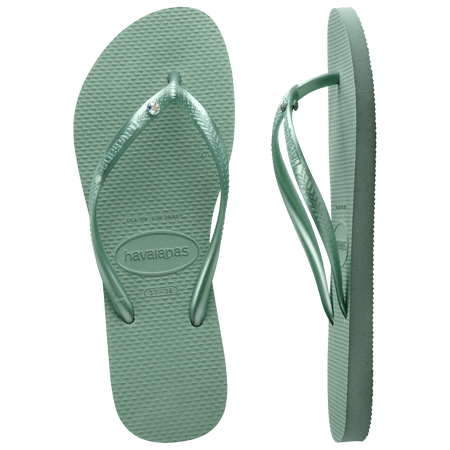 Kids' Slim Crystal Flip Flops