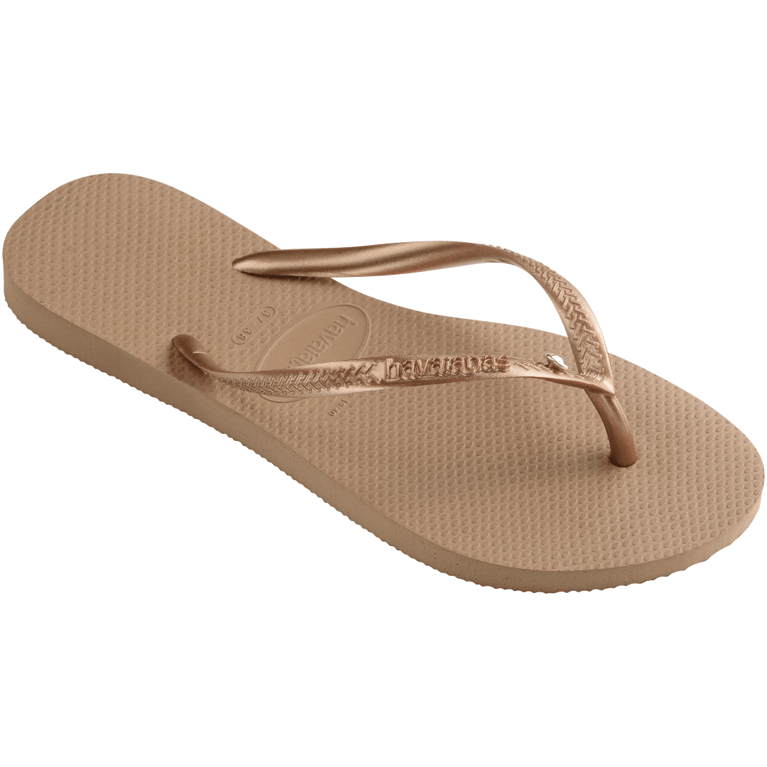 Women's Slim Crystal Flip Flops