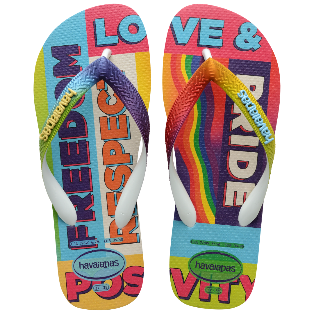 Men's Top Pride Rainbow Flip Flops