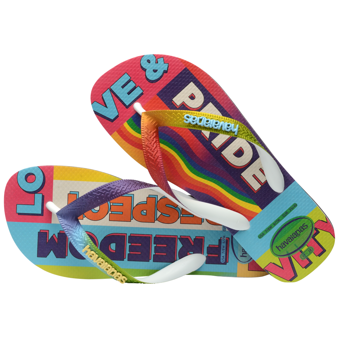 Men's Top Pride Rainbow Flip Flops