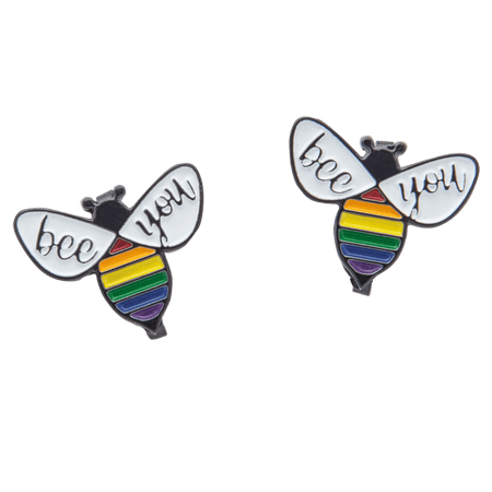 Pride Bee You Flip Flop Pin