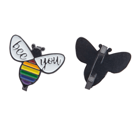 Pride Bee You Flip Flop Pin