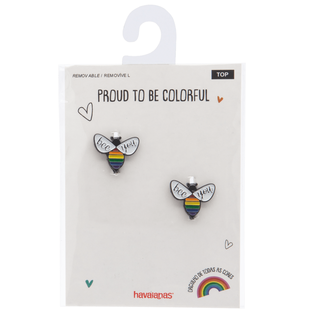 Pride Bee You Flip Flop Pin