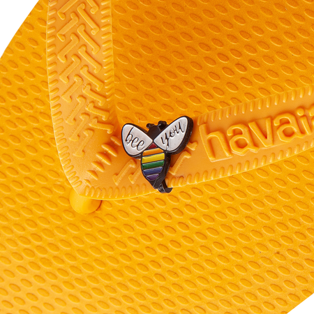 Pride Bee You Flip Flop Pin