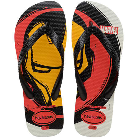 Men's Marvel Logomania Top Flip Flops