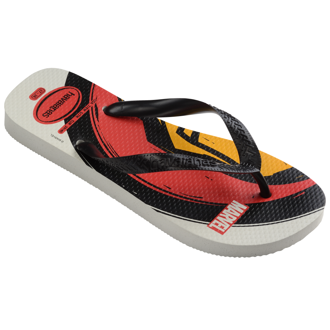 Men's Marvel Logomania Top Flip Flops