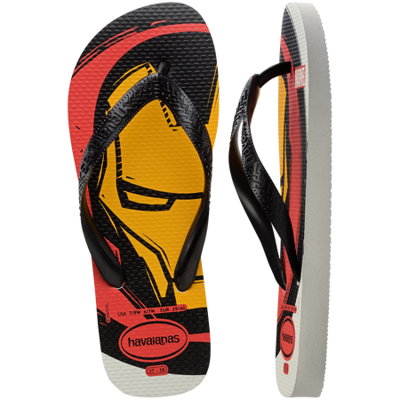 Men's Marvel Logomania Top Flip Flops