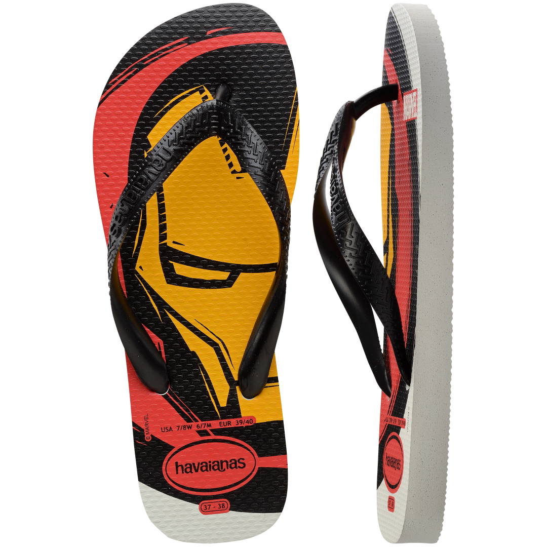 Men's Marvel Logomania Top Flip Flops