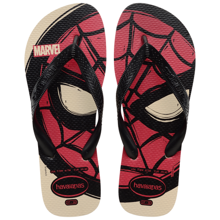 Men's Marvel Logomania Top Flip Flops