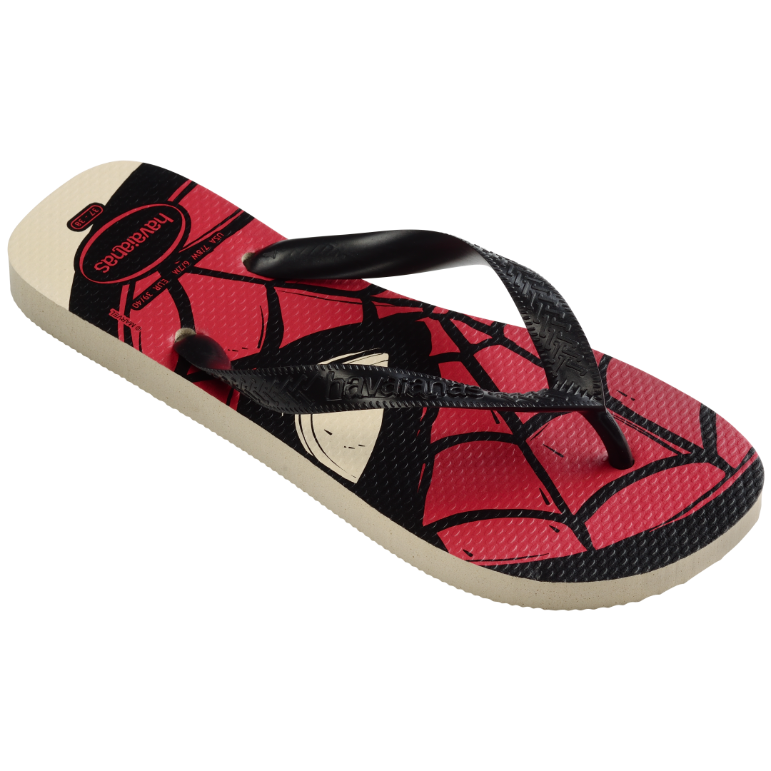 Men's Marvel Logomania Top Flip Flops