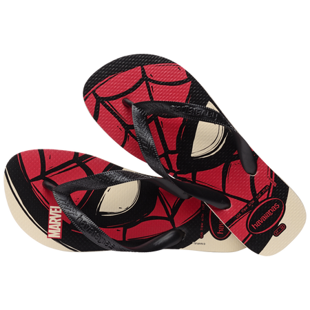 Men's Marvel Logomania Top Flip Flops