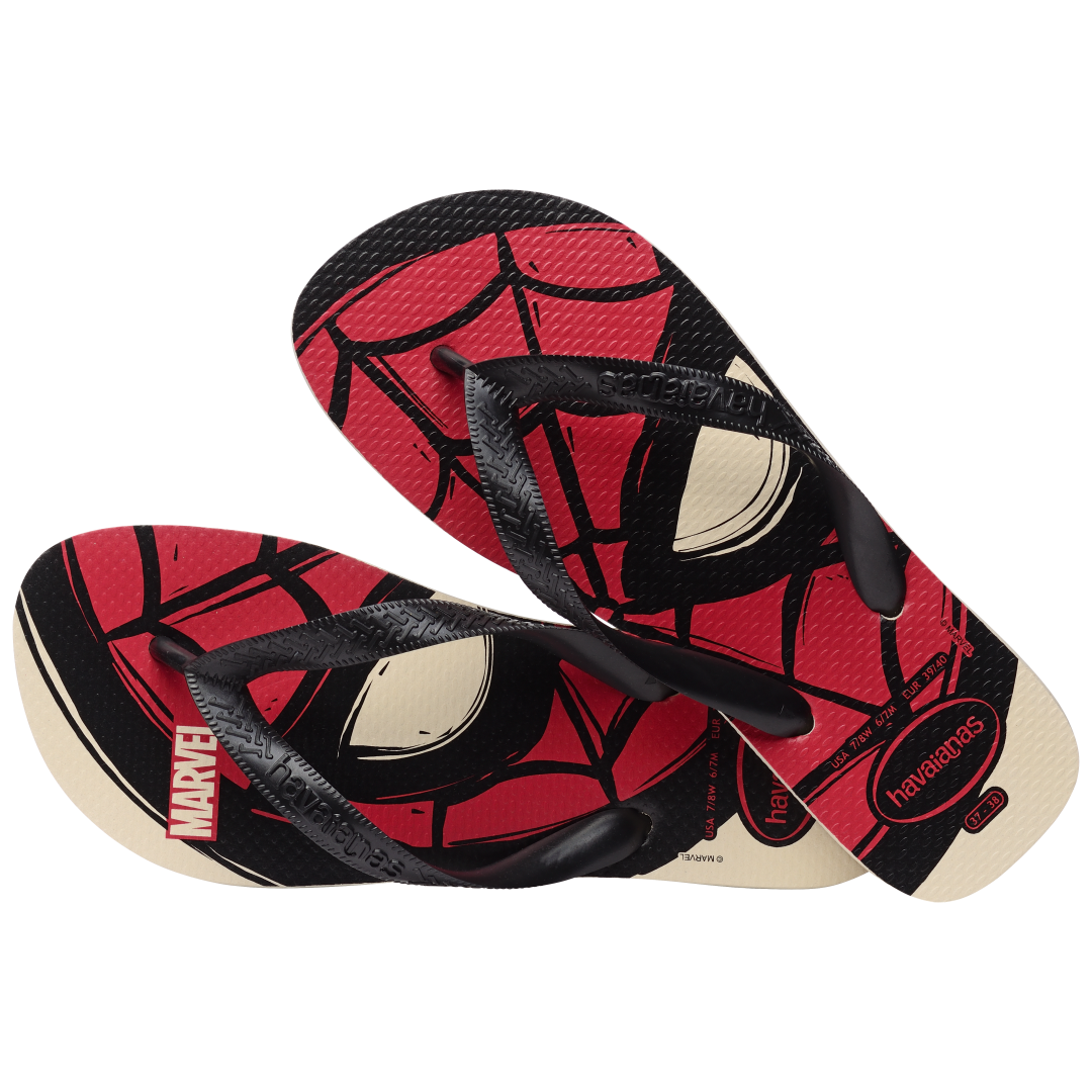 Men's Marvel Logomania Top Flip Flops