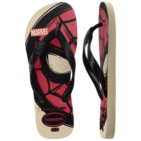 Men's Marvel Logomania Top Flip Flops