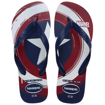 Men's Marvel Logomania Top Flip Flops