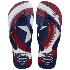 Men's Marvel Logomania Top Flip Flops