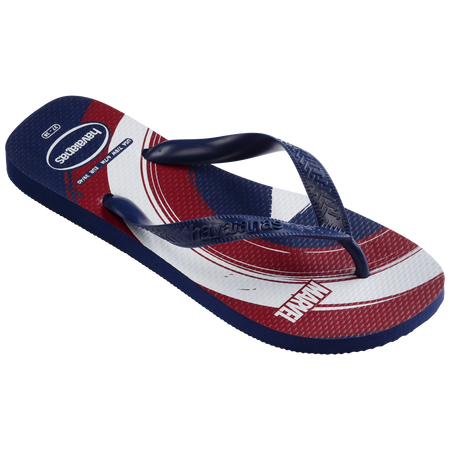 Men's Marvel Logomania Top Flip Flops