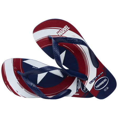 Men's Marvel Logomania Top Flip Flops