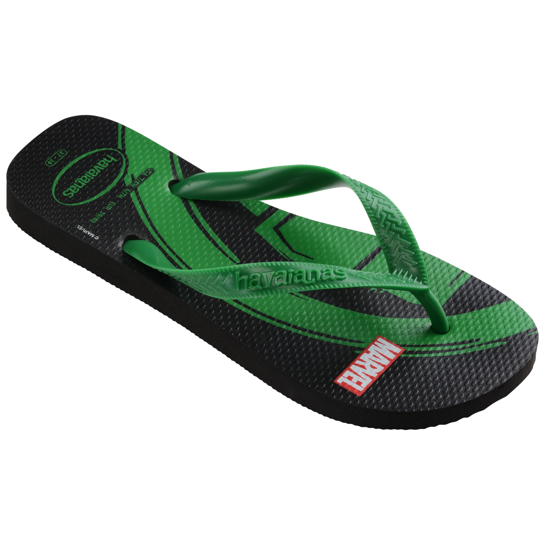 Men's Marvel Logomania Top Flip Flops