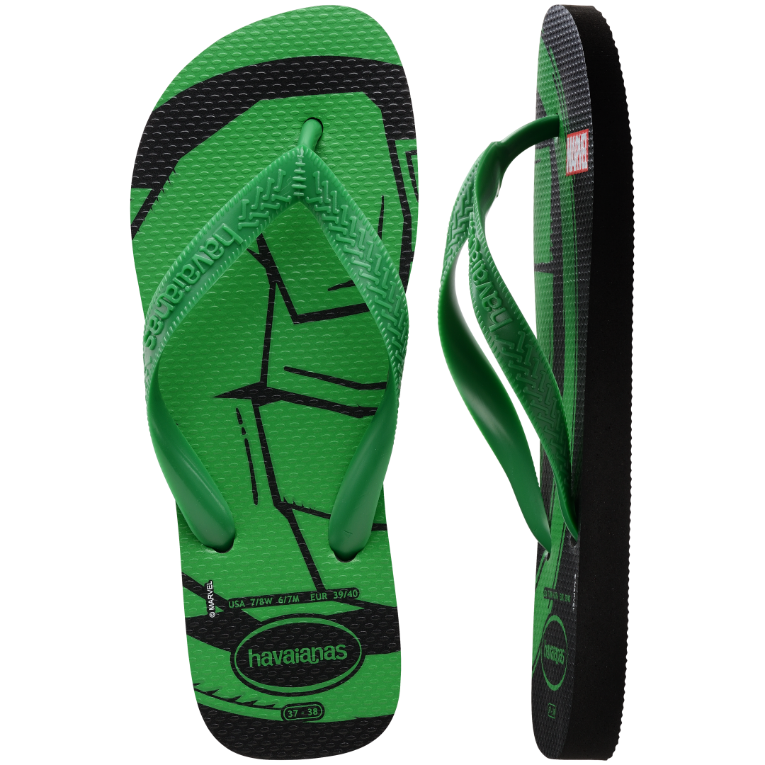 Men's Marvel Logomania Top Flip Flops