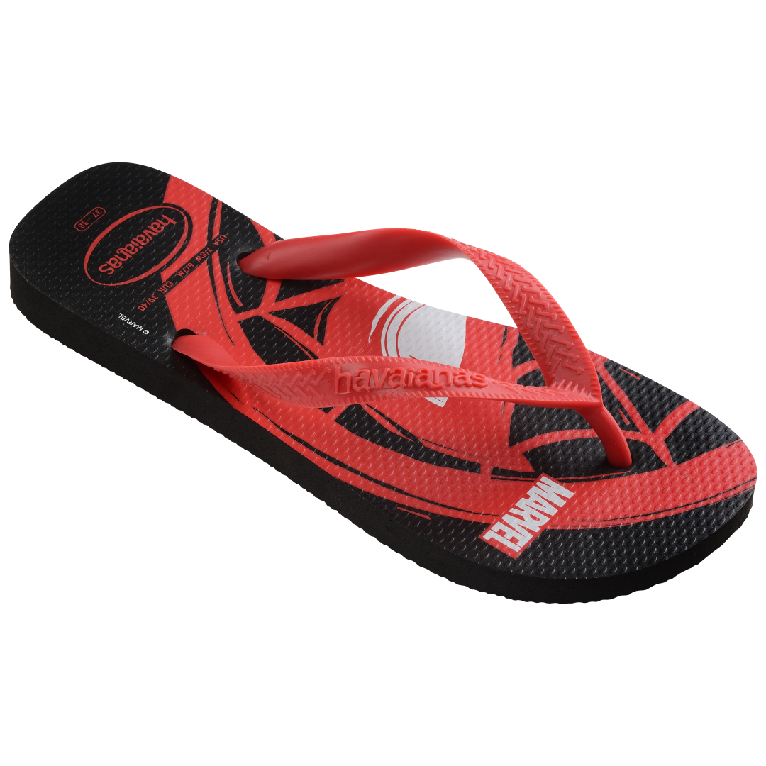 Men's Marvel Logomania Top Flip Flops