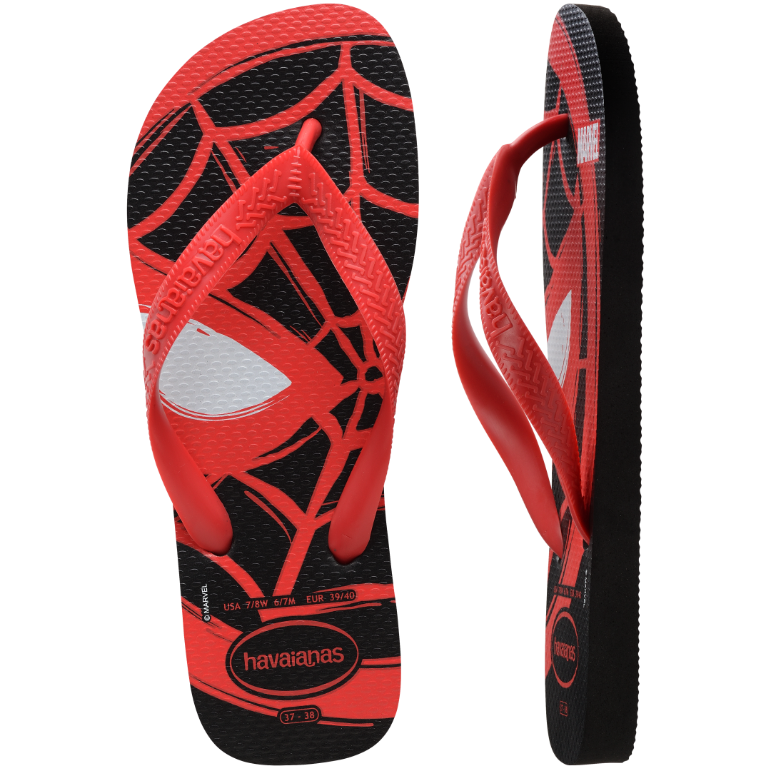 Men's Marvel Logomania Top Flip Flops