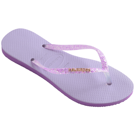 Women's Slim Glitter Flourish Flip Flops