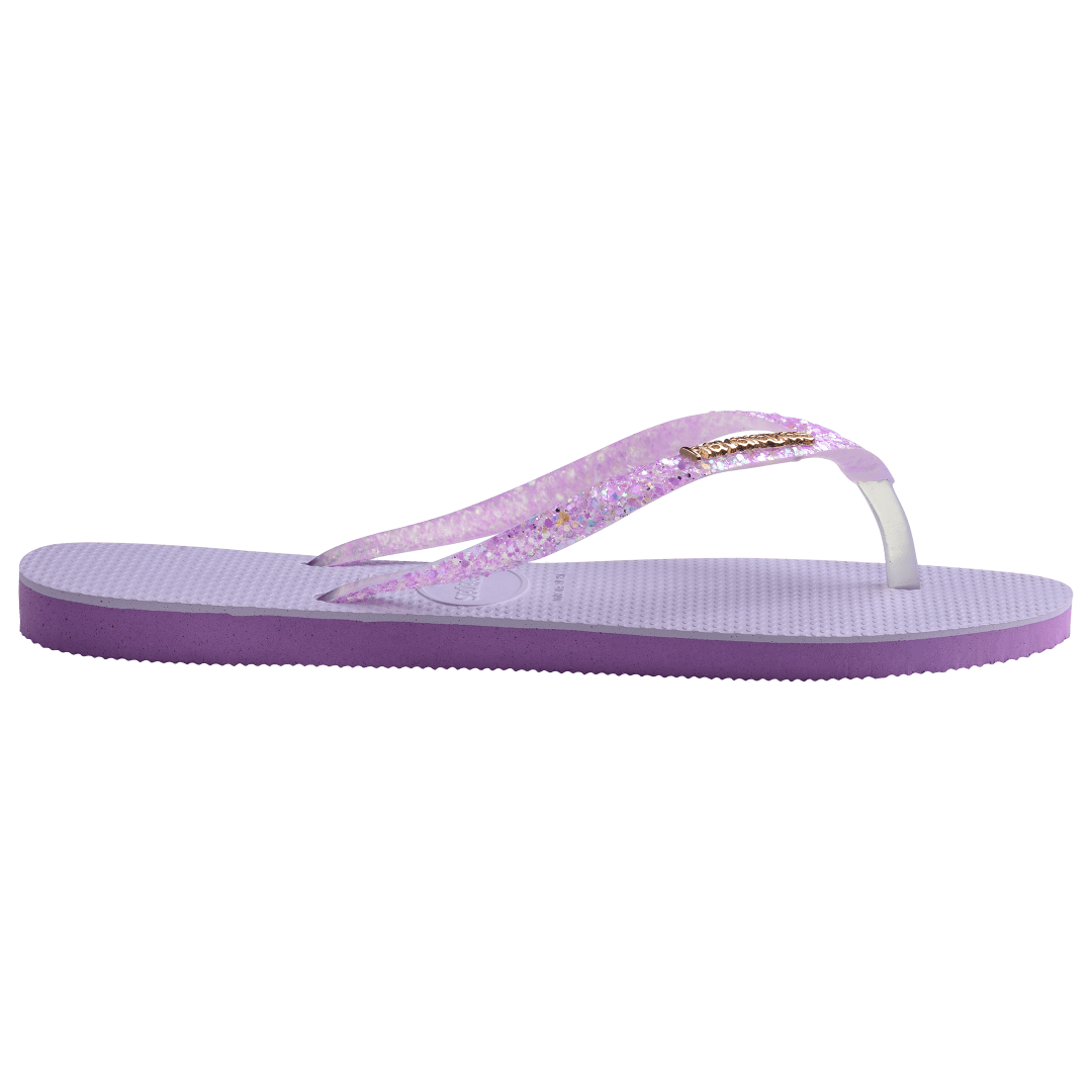 Women's Slim Glitter Flourish Flip Flops