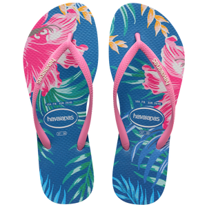 Kids' Slim Floral Palm Flip Flops