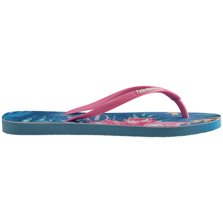 Kids' Slim Floral Palm Flip Flops