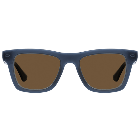 Men's navy and beige sunglasses, front view