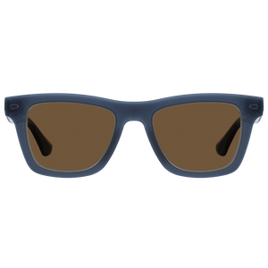 Men's navy and beige sunglasses, front view