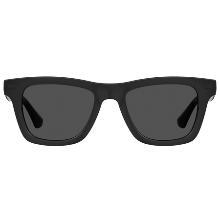 Men's black sunglasses, front view 