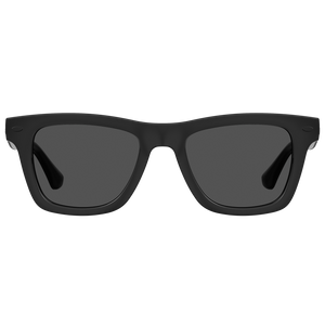 Men's black sunglasses, front view 