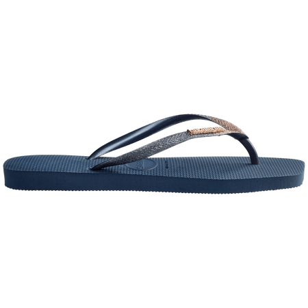 Women's Slim Square Glitter Flip Flops