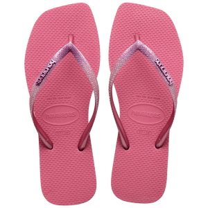 Women's Slim Square Glitter Flip Flops