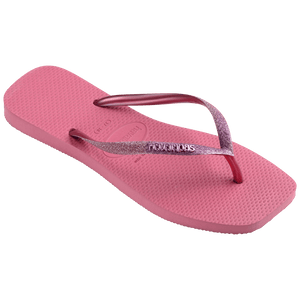 Women's Slim Square Glitter Flip Flops