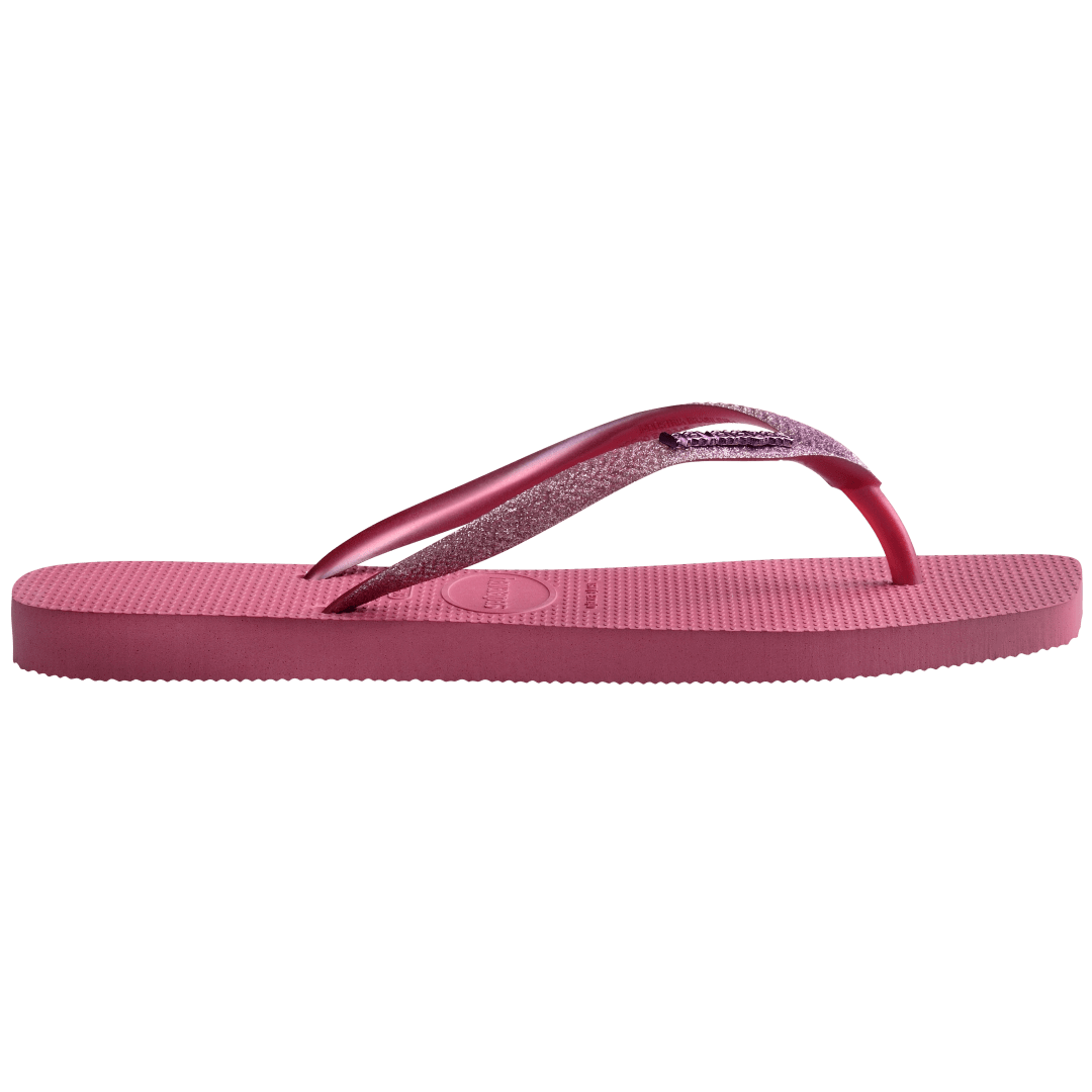 Women's Slim Square Glitter Flip Flops