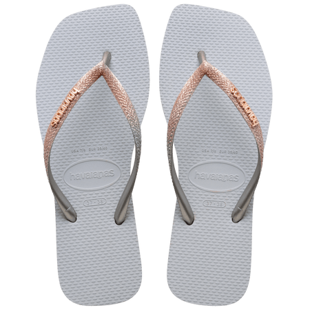 Women's Slim Square Glitter Flip Flops