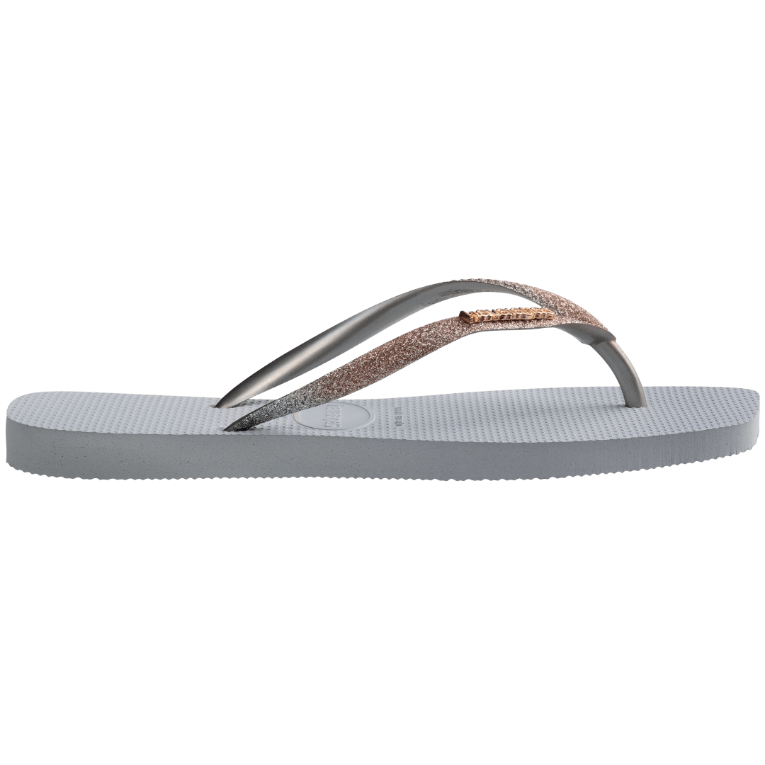 Women's Slim Square Glitter Flip Flops