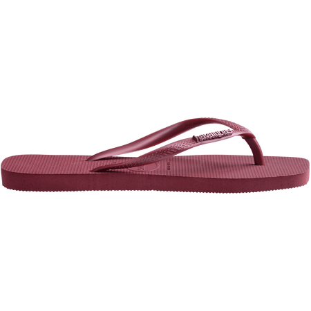 Women's Slim Square Logo Metallic Flip Flops