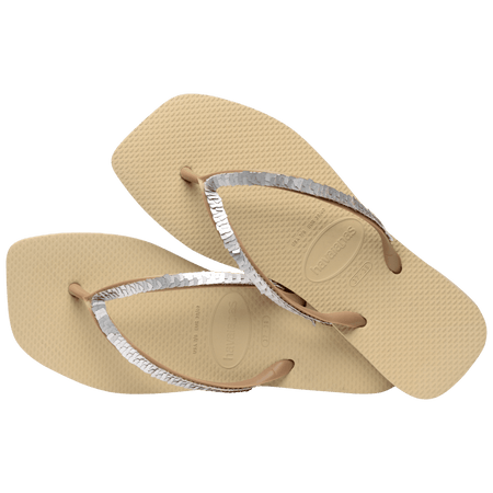 Women's Slim Square Magic Sequin Flip Flops