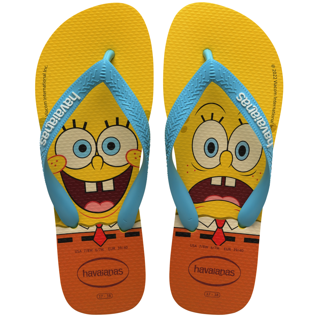 Men's Spongebob Top Flip Flops