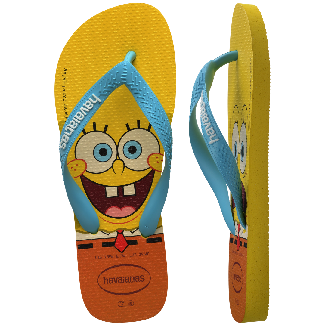 Men's Spongebob Top Flip Flops