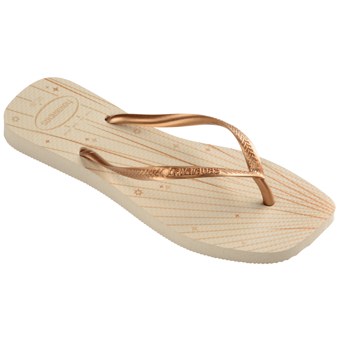 Women's Slim Square Fireworks Flip Flops