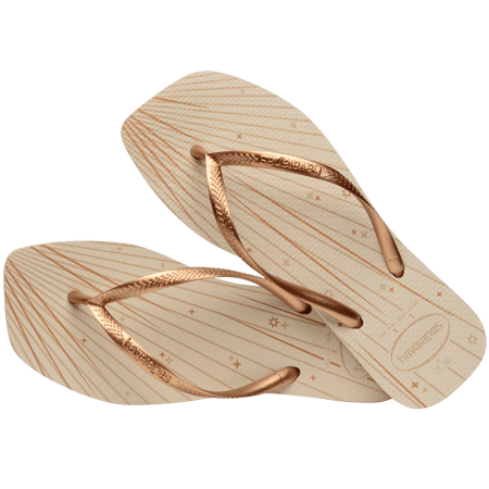 Women's Slim Square Fireworks Flip Flops